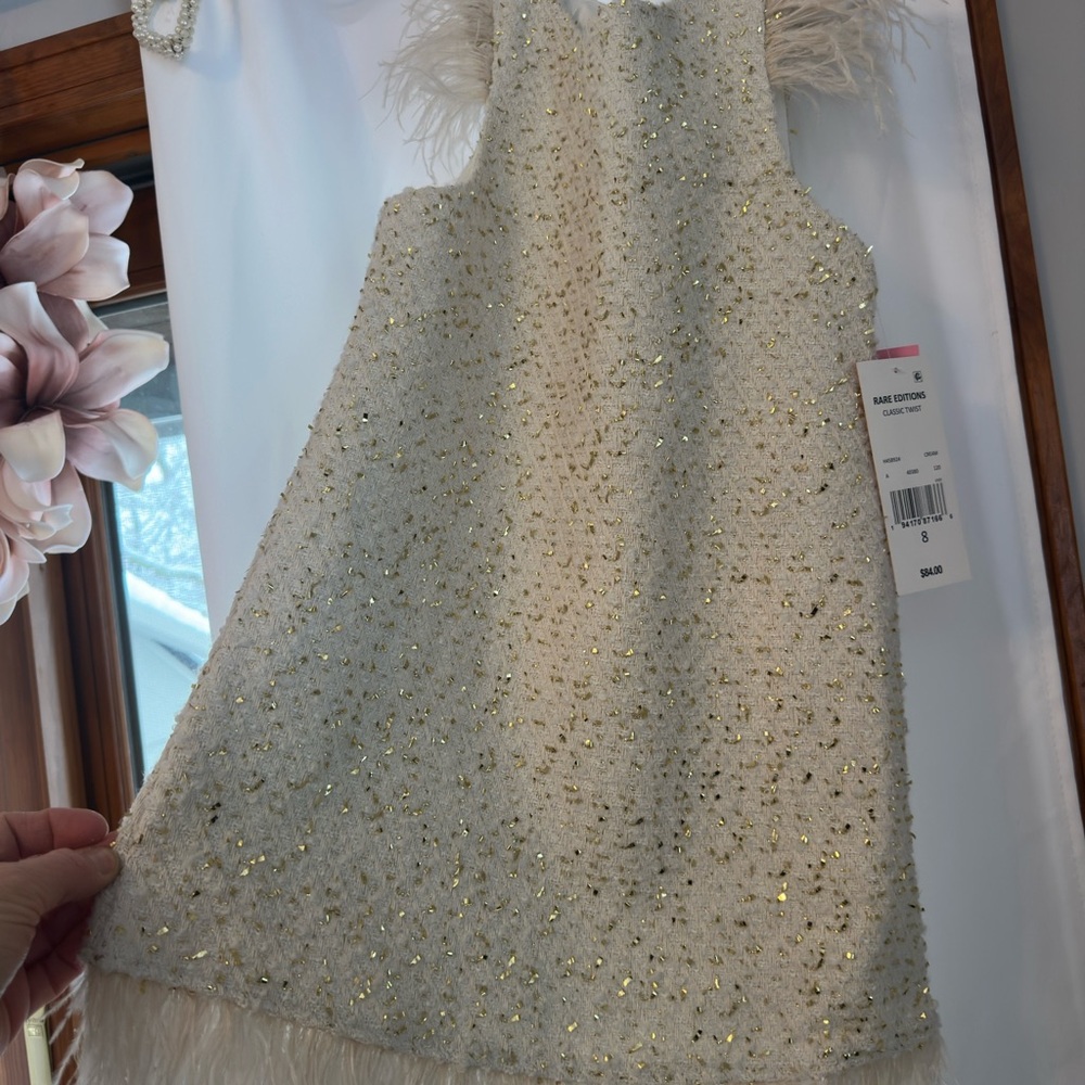 Elegant Gold Kids Dress